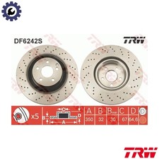 2x BRAKE DISC DF6242S FOR
