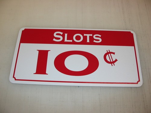 Cent slots metal sign - cent,