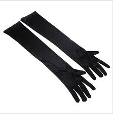 Ladies Long Elbow Evening Gloves Flapper 20s Fancy Dress Prom Opera Burlesque