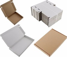 WHITE OR BROWN A4 A5 A6 DVD DL MINI KB BOXES LARGE LETTER CARDBOARD SHIPPING PIP