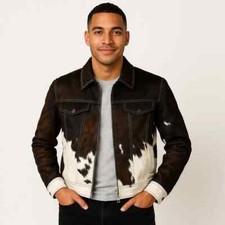 Men's Cowhide Hair-On Leather