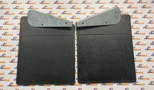 Rear mud flaps galvanised - rear, &