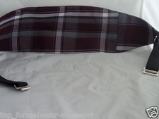 Quality TARTAN>Burgundy Wine