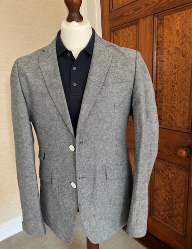 Feraud men grey - grey, linen