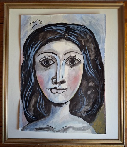 Pablo picasso original mixed - pablo,