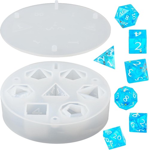 Resin dice mold - resin, polyhedral