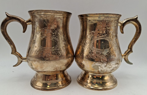 Vintage silver plated - silver-plated, beer