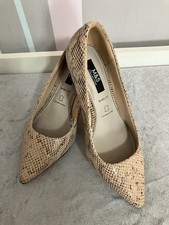 M & S Beige Snakeskin Genuine