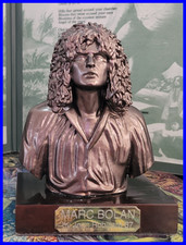 MARC BOLAN'S BRONZE BUST REPLICA - A MARC BOLAN'S ROCK SHRINE FUNDRAISER