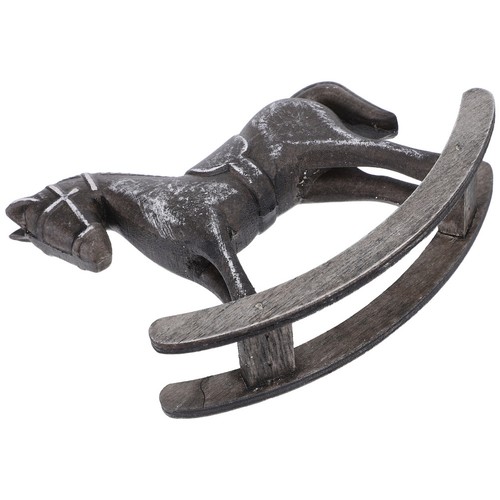 Wooden rocking horse statue - horse,