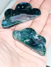 Moss Agate Carved Crystal