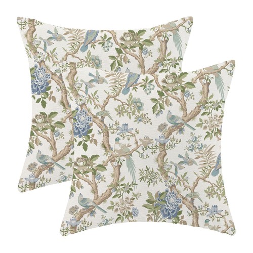 Chinoiserie spring pillow - chinoiserie,