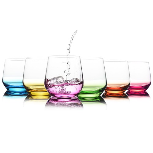 Stemless wine glasses set - stemless,