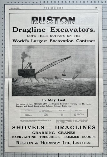 Ruston hornsby dragline - &,