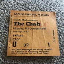 The Clash ticket Apollo Manchester 05/10/81 #U37 - Radio Clash tour