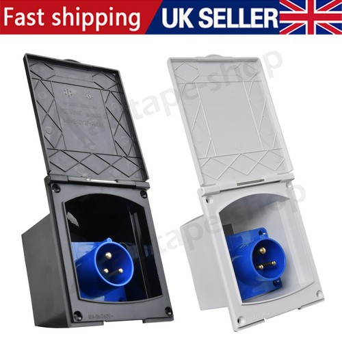 16a caravan mains hook - 16a, up