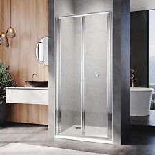 ELEGAND  800mm Bi-Fold Pivot Shower Door Enclosure  Walk in Glass Screen