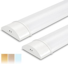 BrightFly LED Batten Light 4FT, 2-Pack 34W