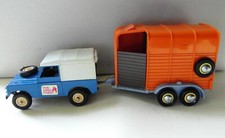 Vintage Britains Pine Lodge Stables SWB Land Rover & Trailer. VGC 1970s