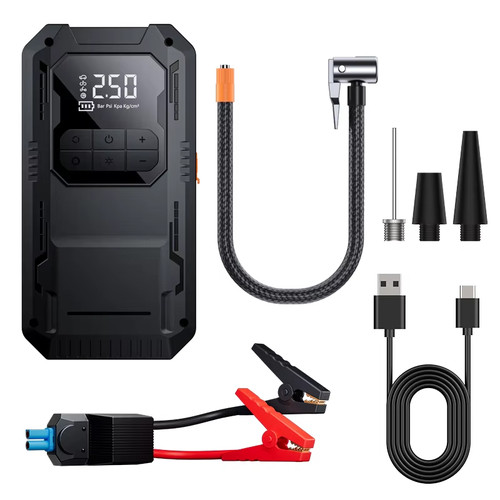 Car jump starter with - 4-in-1,