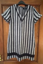 Next Shift Dress Blue Striped