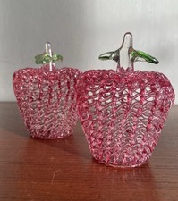 Vintage Hand Spun Glass Red