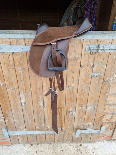 Pony saddle and bridle - saddle,
