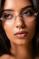 Luxury gold hardware rimless - luxury,