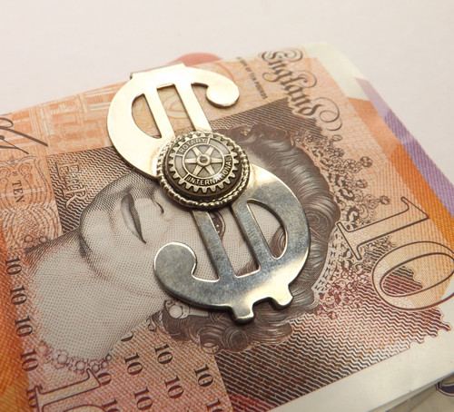 Vintage money clip rotary - vintage,