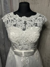 STUNNING LACE OVER CORSET TYPE WEDDING DRESS