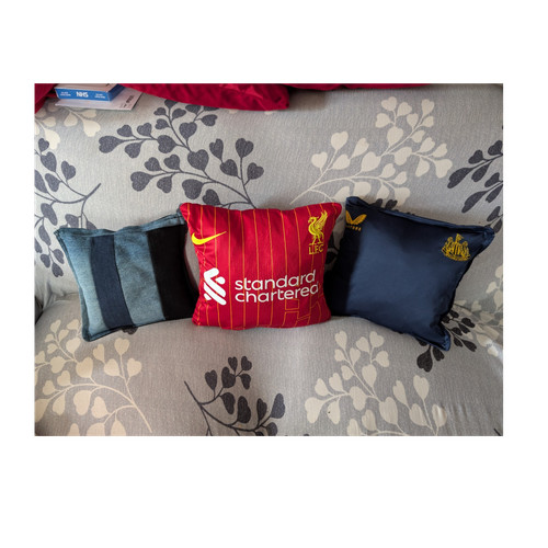 Homemade cushions from - homemade,