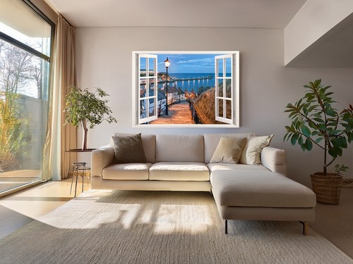 Canvas print evening whitby - print,