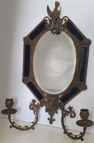 Antique girandole mirror wall - mirror,