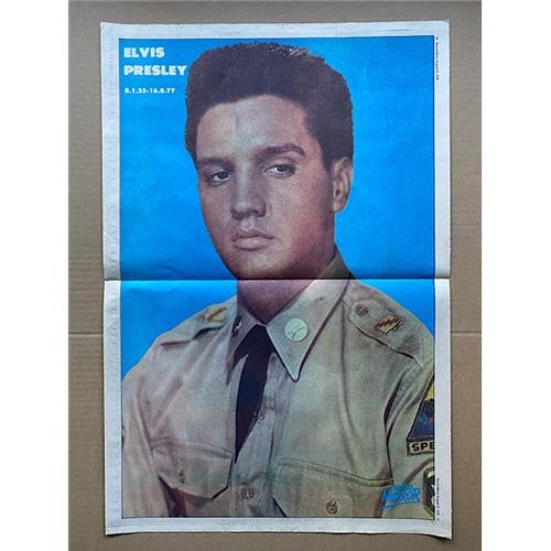 Elvis presley colour pin - presley, pin-up