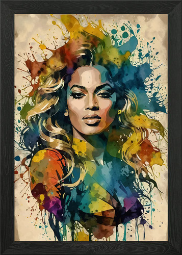 Beyonce watercolor portrait - beyonce,