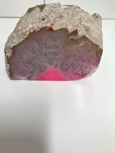 Pink agate geode rock paper - pink,