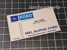 1960s Mel Burns Ford Dealer