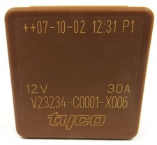V23234-C0001-X006 Relay (12V, 30A) Fits Car, Tractor and Commercial Genuine Tyco