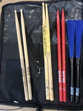 Drum Sticks Plus Bag.  Bargain Bundle