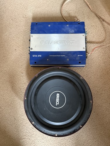 Subwoofer and amplifier taken - subwoofer,
