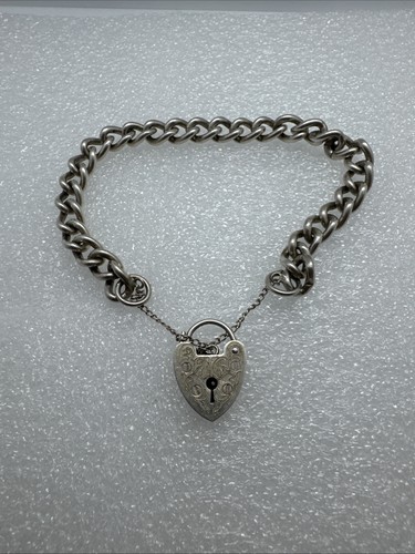 Vintage sterling silver heart - silver,