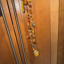 Unusual Pieces Of Amber ? Reconstructed Vintage Necklace