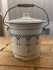 Vintage French enamel bucket