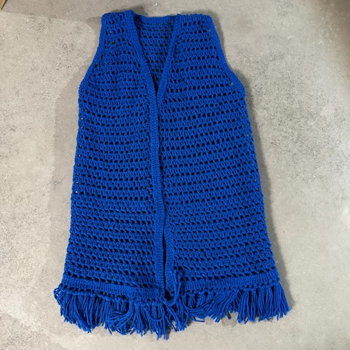 Handmade blue crochet - handmade, long