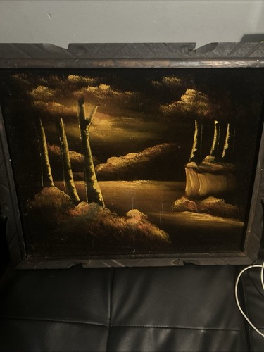 Vintage black velvet - black,