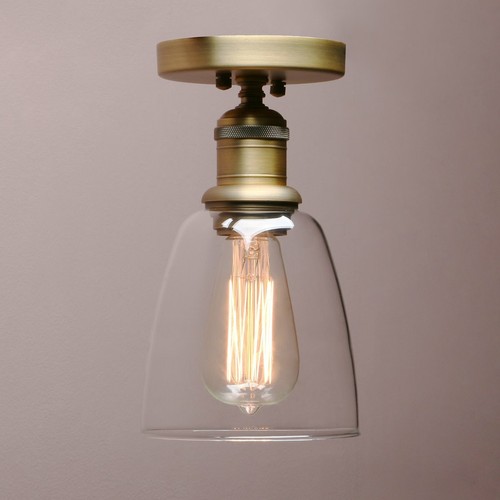 Retro industrial flushmount - industrial,
