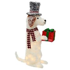 Large Light Up Dog With Gift