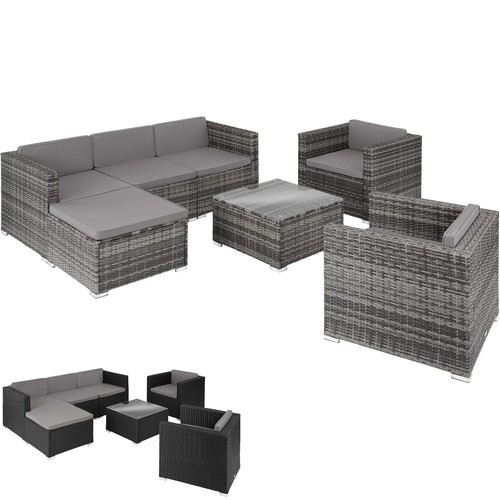 Rattan garden furniture table - garden,