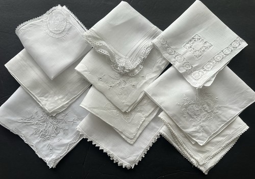 Vintage lot 10 white - vintage,