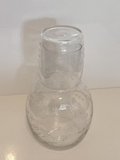Clear Glass Tumble Up Bedside